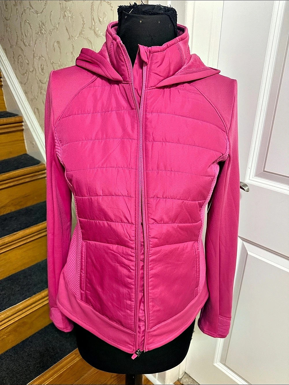 Tek Gear Warm Gear Quilted Vest in Pink Size Medium NWT